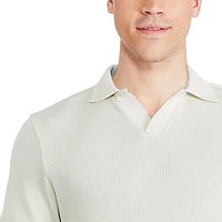 George Men's Johnny Collar Popover, Sizes S-2XL