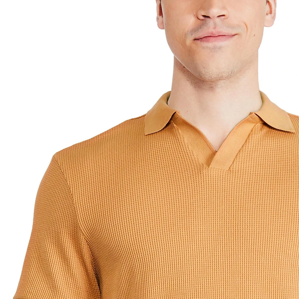 Chandail avec col Johnny George pour hommes Tailles P-2XL