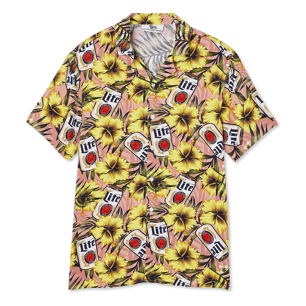 Chemise de vacances Miller Lite pour hommes Tailles P-TG