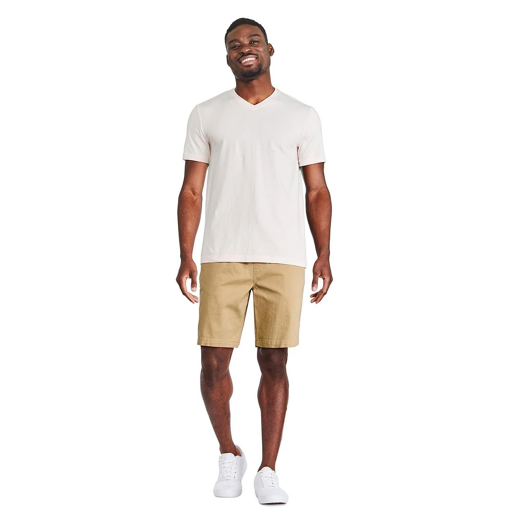 T-shirt extensible à encolure en V George pour hommes
