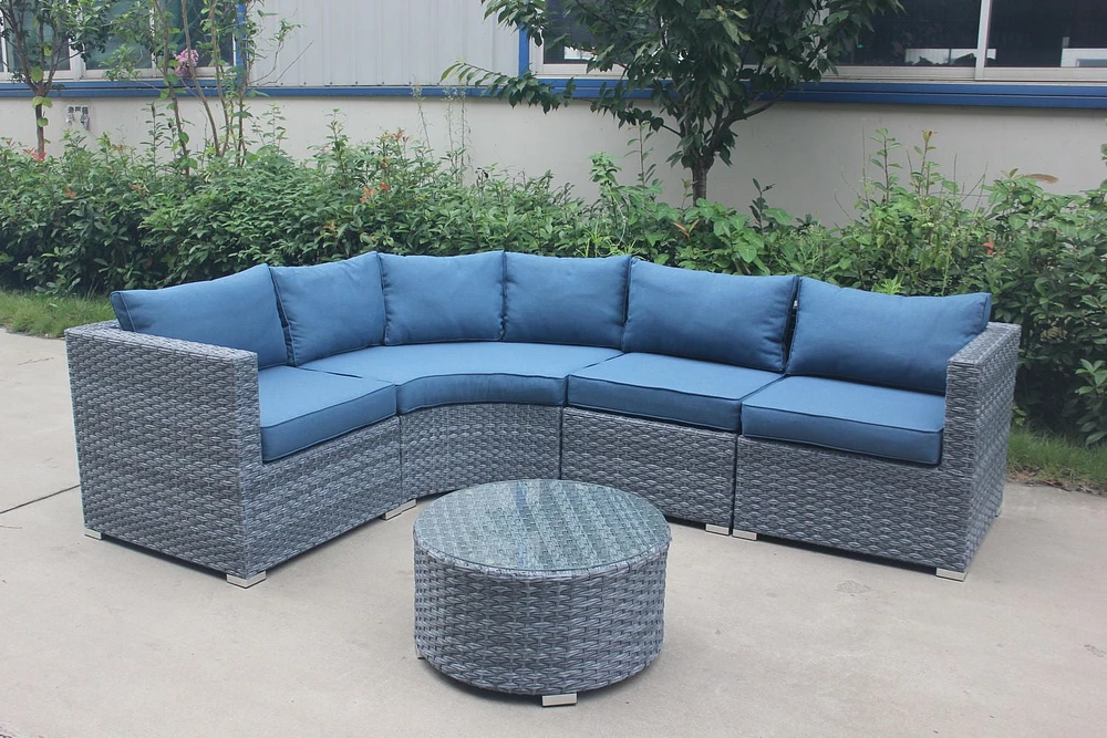 Dura Palm bay 5 Piece Sofa Set 