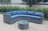 Dura Palm bay 5 Piece Sofa Set 