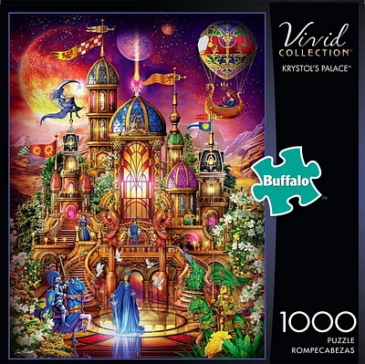 Buffalo Games - Vivid Collection - Krystol's Palace - 1000 Piece Jigsaw Puzzle