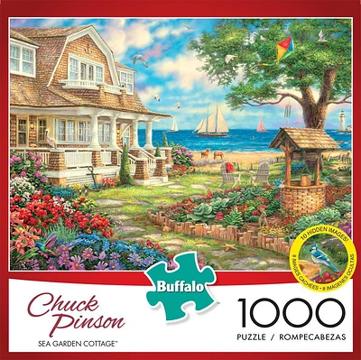 Buffalo Games - Chuck Pinson - Sea Garden Cottage - 1000 Piece Jigsaw Puzzle