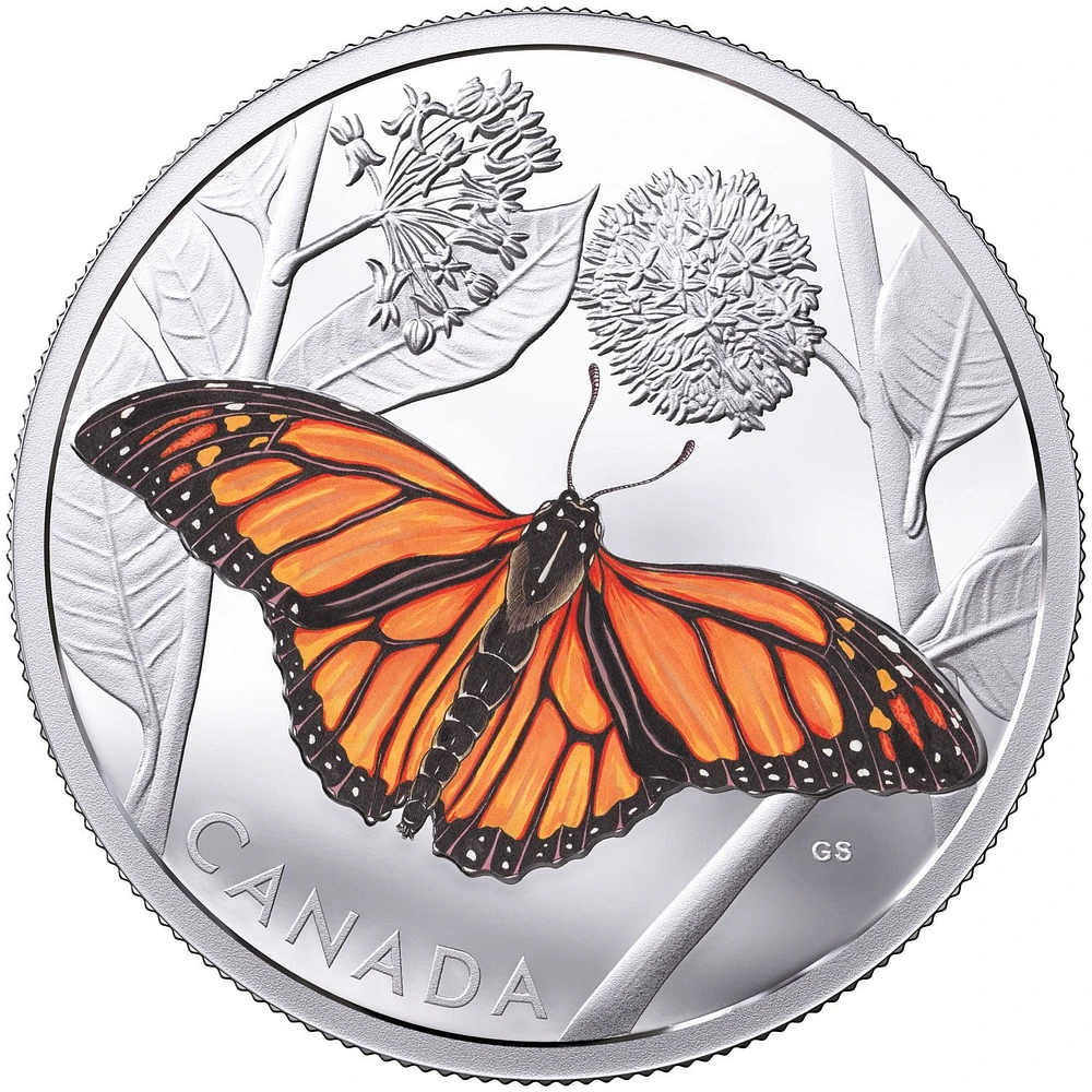 Pièce en argent - La migration du monarque de La Monnaie royale canadienne