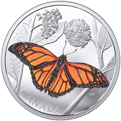 Pièce en argent - La migration du monarque de La Monnaie royale canadienne