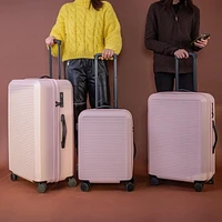 3-Piece Hardside Luggage Set: 28 Inch, 24 Inch Large Suitcases with wheels and 20 Inch Carry On Luggage