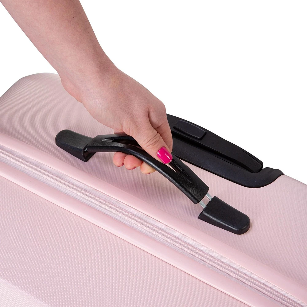 3-Piece Hardside Luggage Set: 28 Inch, 24 Inch Large Suitcases with wheels and 20 Inch Carry On Luggage