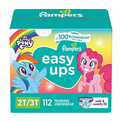 Sous-vêtements d’entraînement Pampers Easy Ups filles 68CT