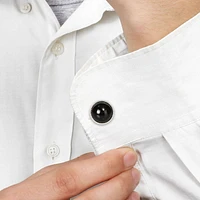 Boutons de manchette ronds Asteria avec onyx noirs 17 CT PBT en argent sterling