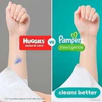 Lingettes pour bébés Pampers pur et délicat, 99 % d’eau, hypoallergéniques, non parfumées, entièrement à base de plantes, lingettes pour bébés sans plastique, 468 lingettes pour bébés au total (6X emballages rabattables)