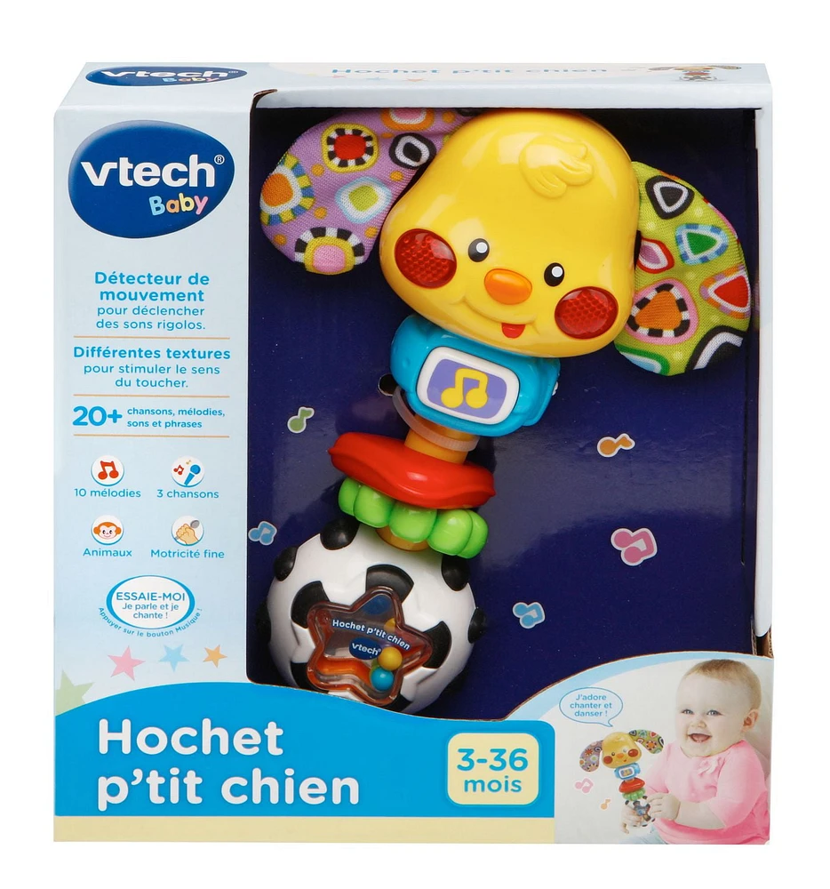 VTech Rattle & Sing Puppy™ - French Version, 3 to 36 months