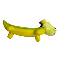 Multipet Smiling Loofa Dog, Peluche et Jouet Pour Chien Banane en Latex
