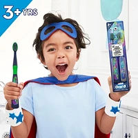 Oral-B Kid's Manual Toothbrush for Ages 3+, Extra Soft Bristles, 2 Count