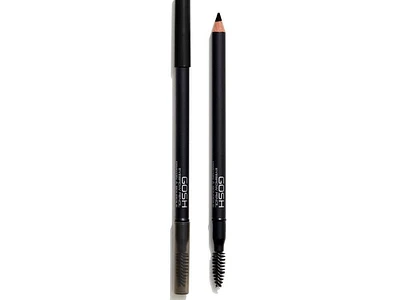 GOSH - Eye Brow Pencil - Noir Doux 2en1/SANS PARFUM/VEGAN