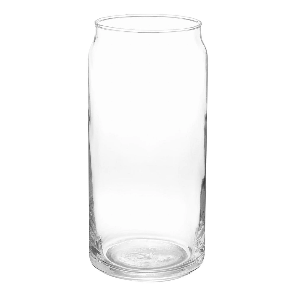 Mainstays 20oz Clear Can Shaped Drinking Glass, Beer Can Drinking Glass