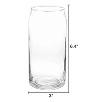 Mainstays 20oz Clear Can Shaped Drinking Glass, Beer Can Drinking Glass