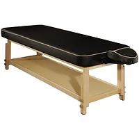 Master Massage Harvey Comfort Stationary Massage Table Package Spa Salon Beauty Bed - Black