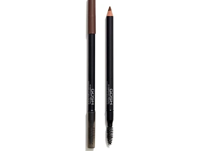 GOSH - Eye Brow Pencil - 004 Mahogany, 2in1/PERFUME FREE/VEGAN