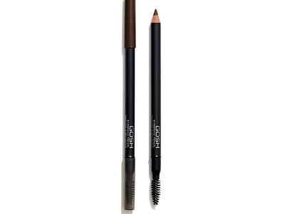 GOSH - Eye Brow Pencil - 005 Dark Brown, 2in1/PERFUME FREE/VEGAN