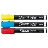 Sharpie Chalk Markers, Wet Erase Markers, Assorted Colours, 3 Count