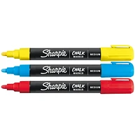 Sharpie Chalk Markers, Wet Erase Markers, Assorted Colours, 3 Count