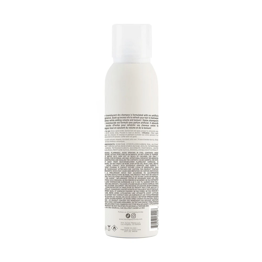 Shampoing sec sans parfum Down To The Basics Shampooing sec