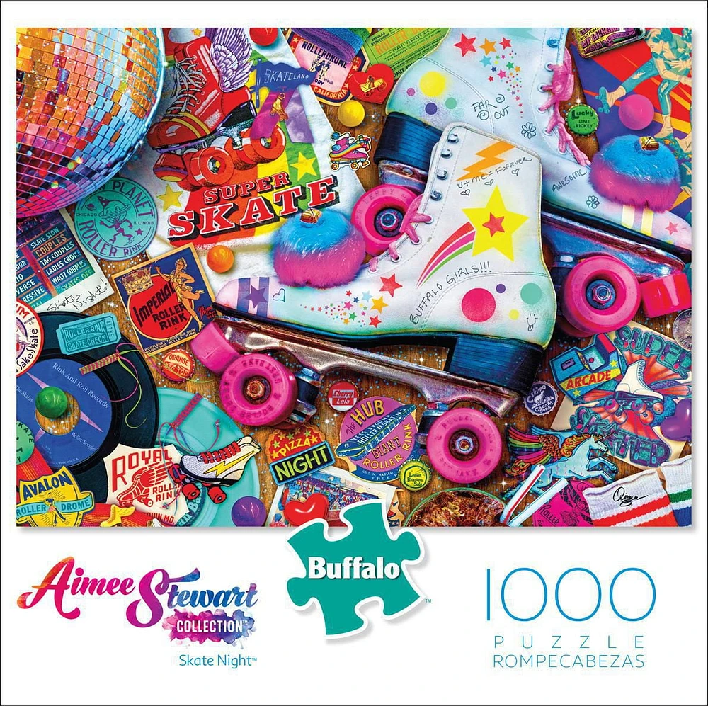 Buffalo Games - Aimee Stewart - Skate Night - 1000 Piece Jigsaw Puzzle