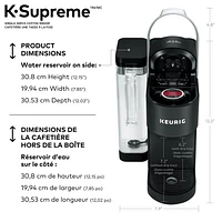 Keurig K-Supreme Single Serve K-Cup Pod Coffee Maker, 4 cup sizes: 6, 8, 10, 12 oz.