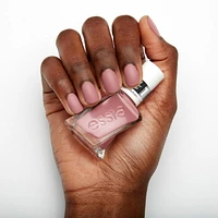 essie gel couture nail polish top coat, matte. 13.5ml, soft-matte finish top coat