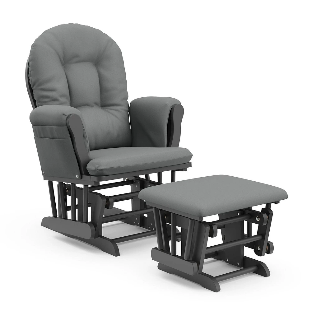 Storkcraft Hoop Glider and Ottoman