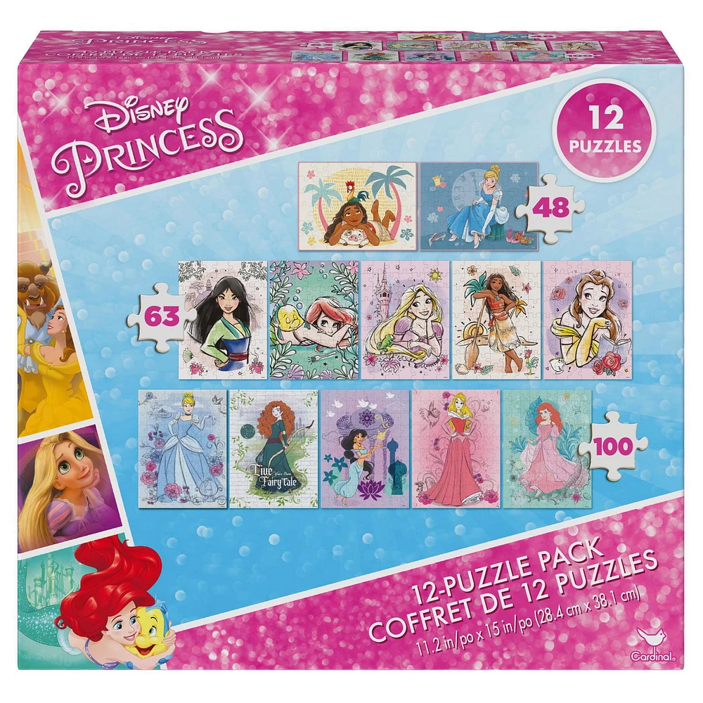 Disney Princess 12-Pack of Puzzles