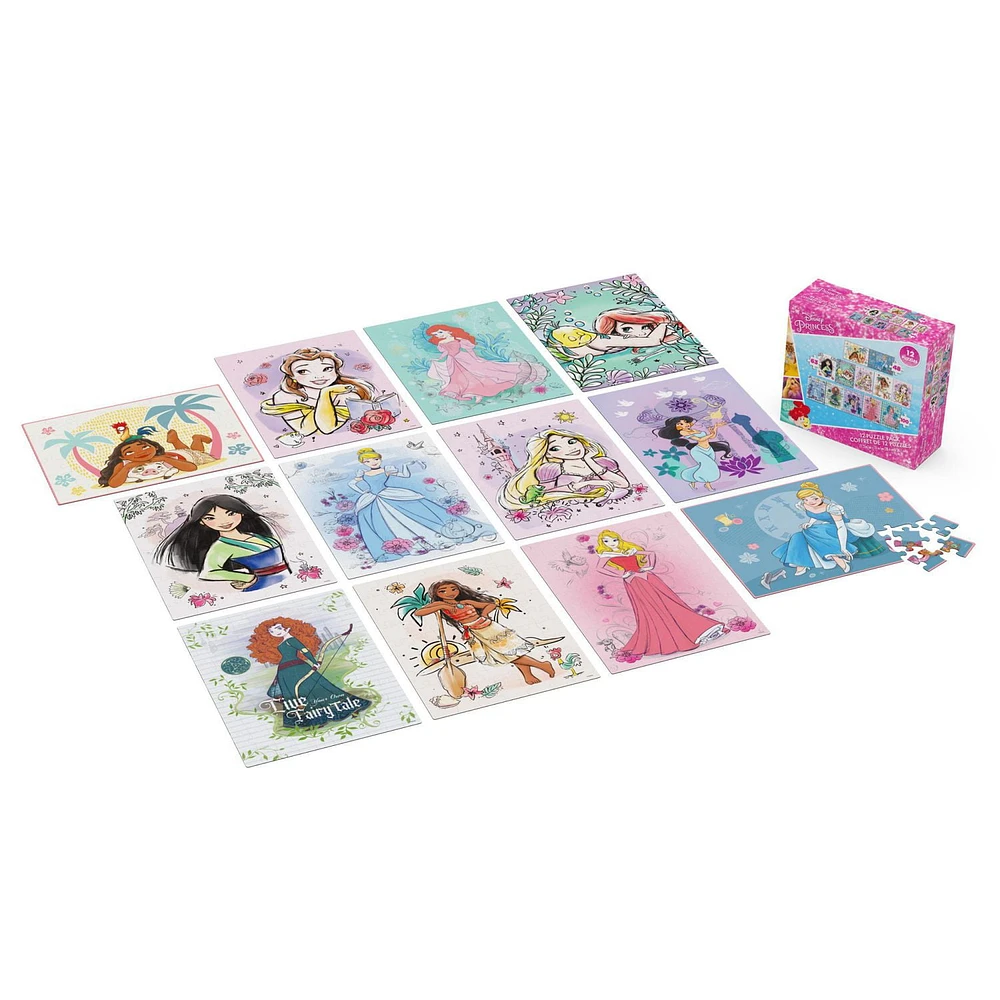 Disney Princess 12-Pack of Puzzles