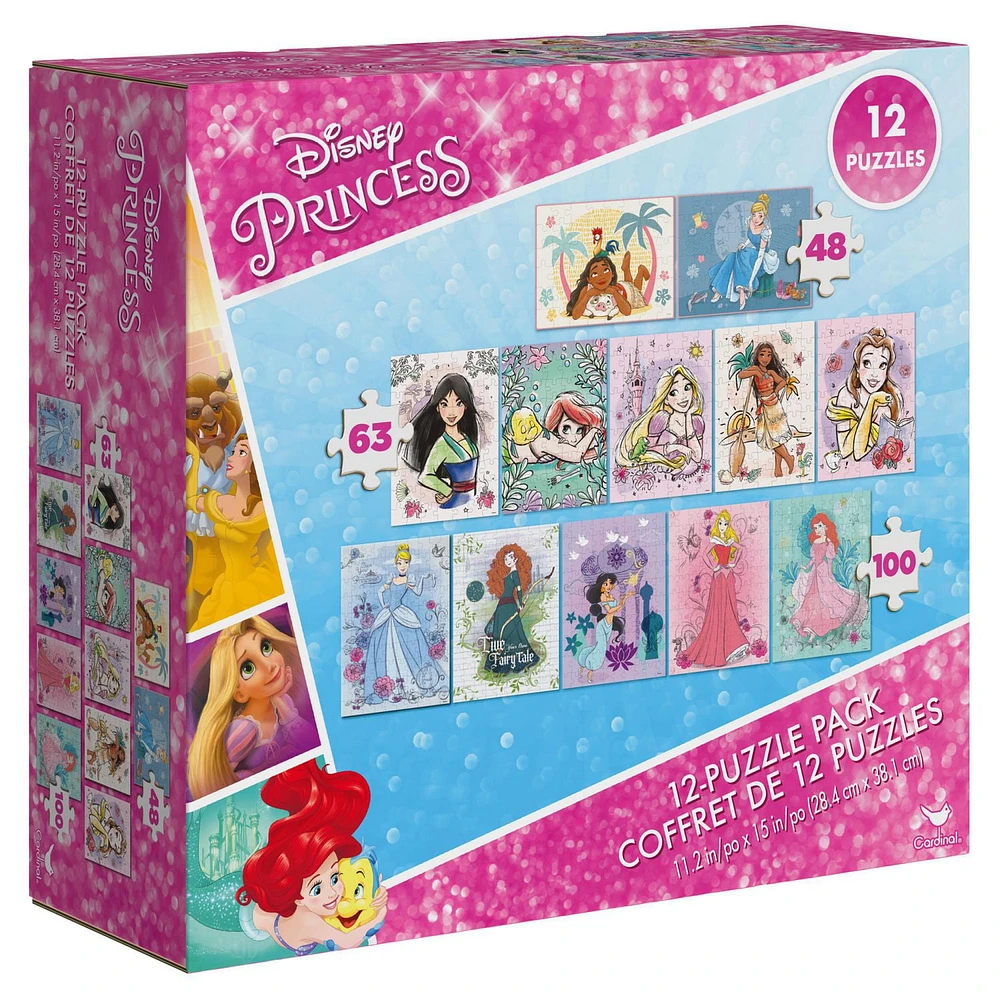 Disney Princess 12-Pack of Puzzles