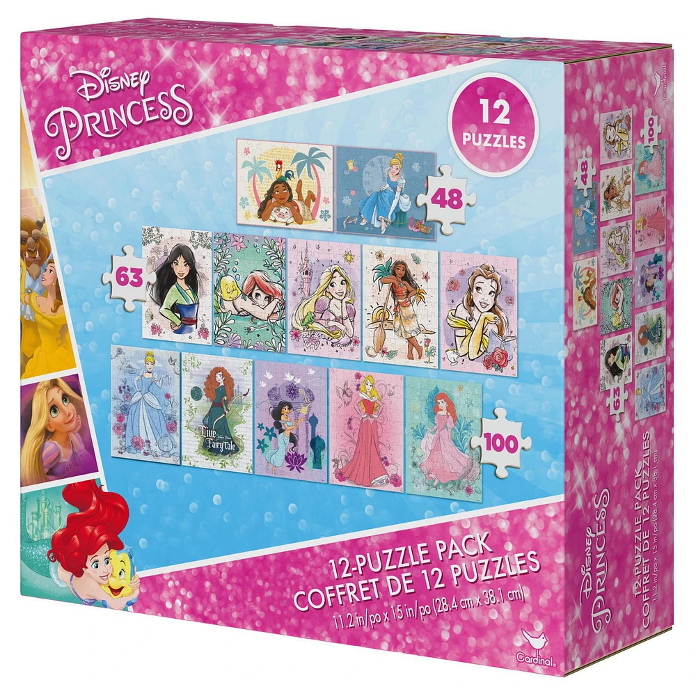 Disney Princess 12-Pack of Puzzles