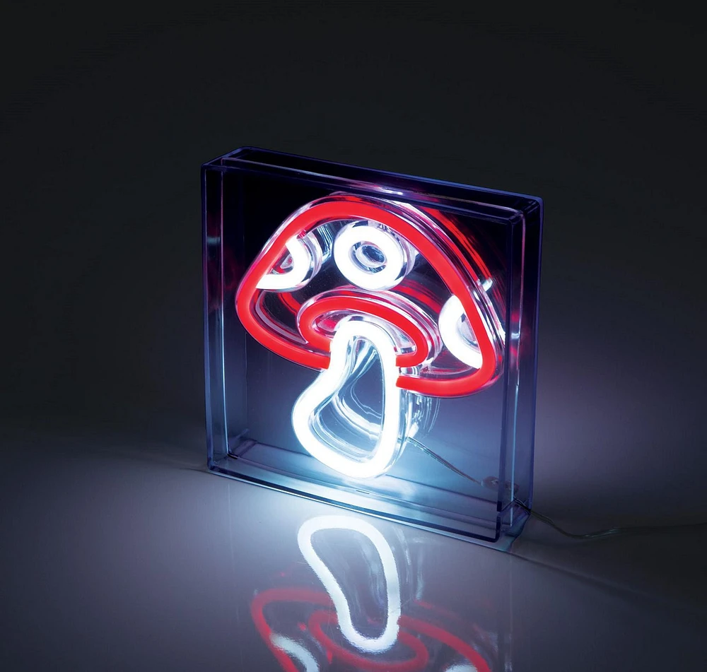 Merkury Innovations 6" Mushroom LED Neon Box, Mushroom LED Neon Box