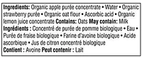 Parent’s Choice Organic Apple, Strawberry & Oats Baby Food Purée, 128 mL