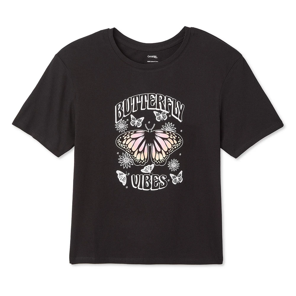 George Girls' Graphic Tee, Sizes XS-XL