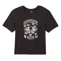 T-shirt avec imprimé graphique George pour filles Tailles TP–TG