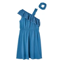 George Girls' Asymmetrical Dress 2-Piece Set