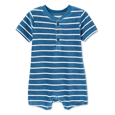 George Baby Boys' Terry Romper, Sizes 0-24 months