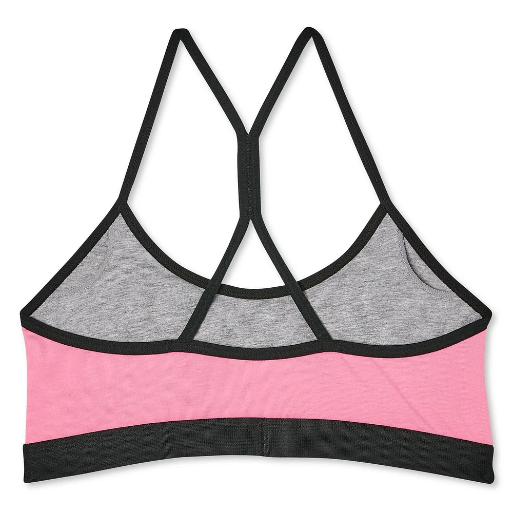 George Girls' Colour Block Sports Bra, Sizes S-XL