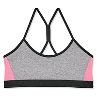 George Girls' Colour Block Sports Bra, Sizes S-XL