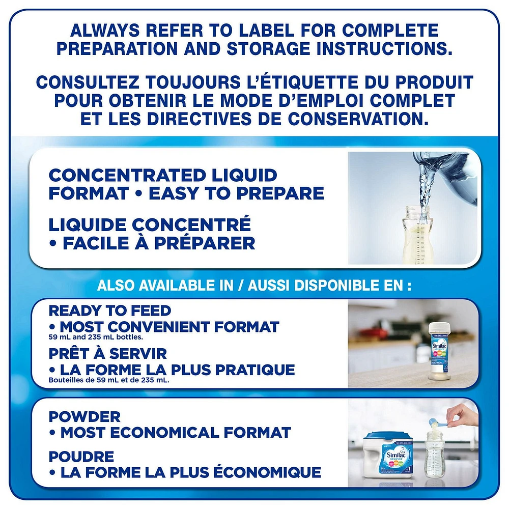 Similac Advance Étape 1 Préparation en liquide concentré, 12 x 385 mL 12 x 385 ml