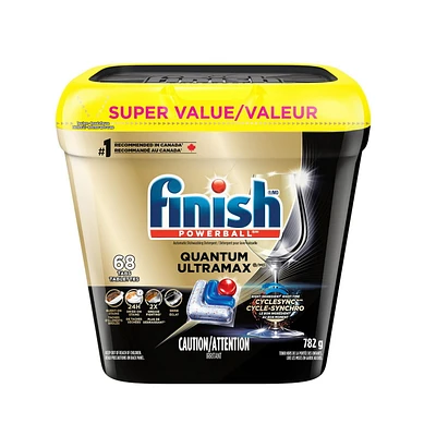 Finish® Quantum UltraMAX® Lessive automatique pour lave-vaisselle, fraîche