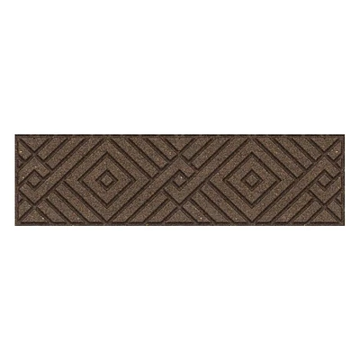 Garden Central 10" x 36" Diamond Weave Stair Tread in Earth Brown, 4-pack, Made from recycled materials