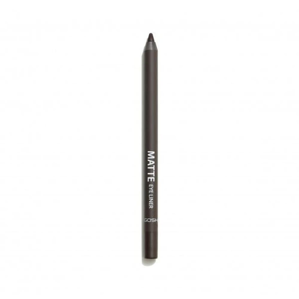 GOSH - Matte Eye Liner - 004 Mocha, PERFUME FREE / VEGAN