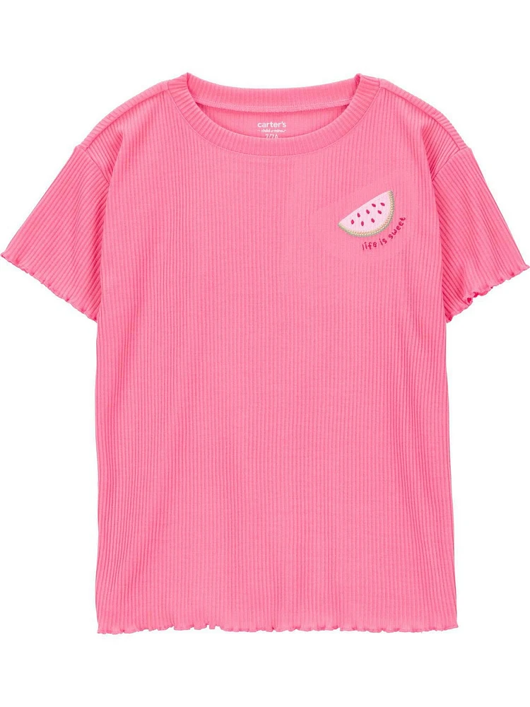Carter's Child of Mine Kid Pyjama 3 pièces pastèque rose pour fille Tailles 4-10
