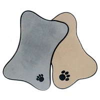 Microfibre Bone Mat Paw Embroidery  - Set of 2