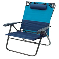 RIO Gear Hi-Boy Aluminum Canopy Chair - Blue Sky/Navy